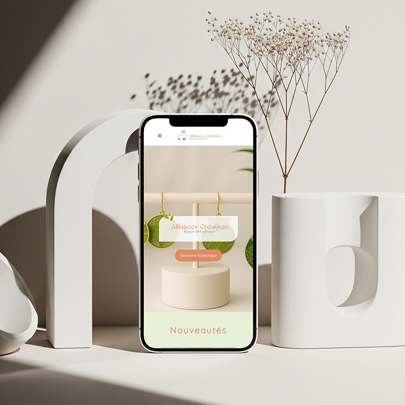 Mockup mobile Alliances créatives