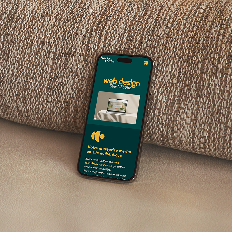 Mockup mode nuit heola studio version mobile