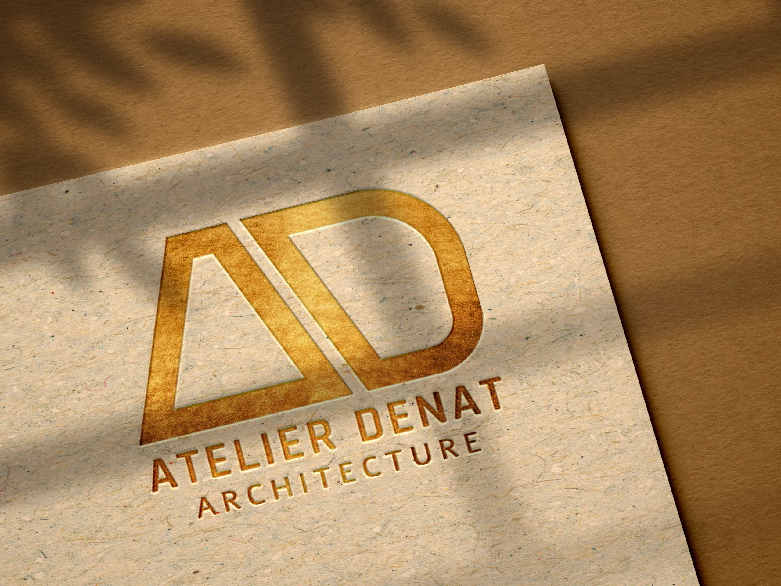 mockup logo dore atelier denat
