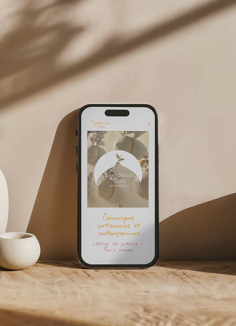 mockup mobile confidences à Gaïa